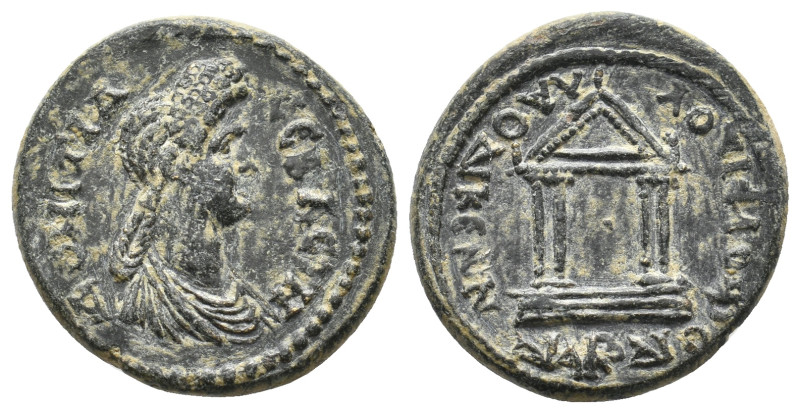 PHRYGIA, Laodicea. Domitia, Augusta 82-96 AD. AE. Kornelios Dioskourides, magist...