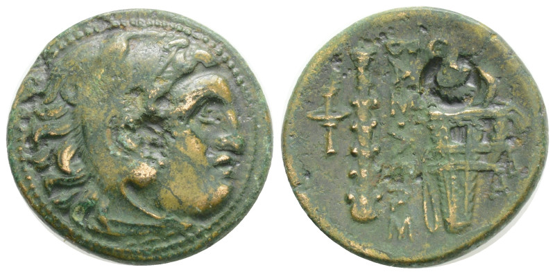 Greek Coins
KINGS OF MACEDON. Alexander III \'the Great\' (336-323 BC). Ae, 5,3 ...