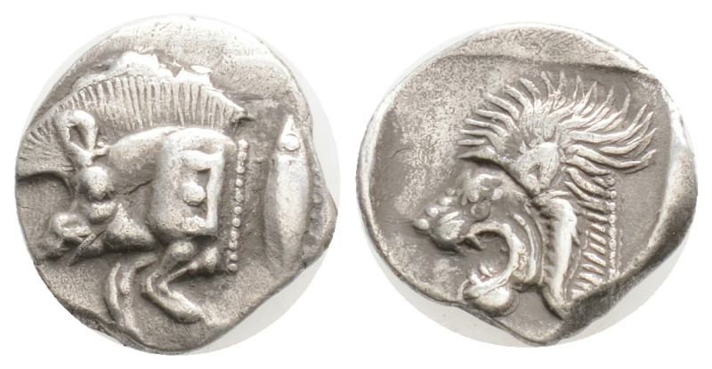 Greek
Mysia, Kyzikos AR Obol. Circa 450-400 BC. Forepart of boar left; to right,...