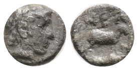 Greek Silver
Troas, Neandria. 1/8 Obol; Troas, Neandria; c. 400 BC, Obol, 0,57 g. 8,4 mm.
