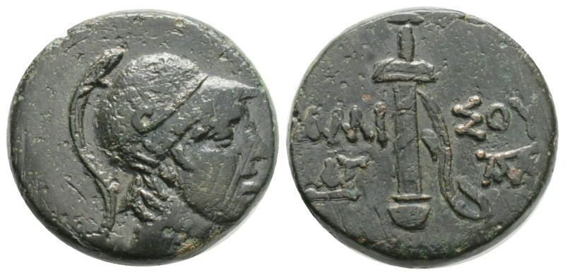 PONTOS. Amisos. Ae (Circa 111-105 or 95-90 BC). 6,8 g. 19,9 mm. Struck under Mit...