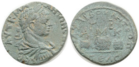 Roman Provincial
Cilician Coins , CILICIA. Anazarbus. Elagabalus (218-222). Ae Triassarion. 13,3 g. 27, mm.