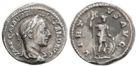 Roman Imperial
Severus Alexander AD 222-235. Rome, Denar AR, 19,6 mm., 3,17g.
IMP C M AVR SEV ALEXAND AVG, laureate and draped bust of Severus Alexand...
