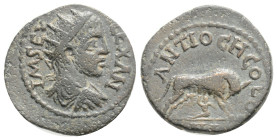 Roman Provincial
Severus Alexander (222-235). Pisidia, Antiochia. Æ ( 2.64 g, 17 mm.) IM SEV ALEXAN, Radiate, draped and cuirassed bust r. R/ ANTIOCH ...