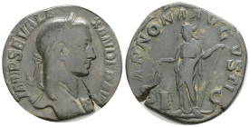 Roman Imperial
SEVERUS ALEXANDER AE Sestertius 222-235 
RIC IV 549; 18,1 g. 30,5 mm. Obv: IIMP SEV ALEXANDER AVG; Rev: ANNONA AVGVSTI / S C