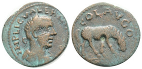 Troas, Alexandria Troas. Valerian I, AD 253–260. AE. 4,1 g. 21,7 mm.
Obv: IMP LICIN VALERIA. Laureate, draped and cuirassed bust of Valerian, r.
Rev: ...
