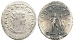 Roman Imperial
Gallienus AD 253-268. Antioch Antoninianus Æ silvered 20 mm. 3,4 g.
GALLIENVS AVG, radiate, draped and cuirassed bust of Gallienus to r...