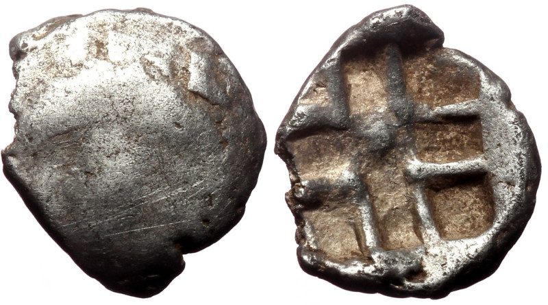 Mysia, Parion (ca 500-450 BC) Contemporary Celtic imitation, AR Hemidrachm 
Obv:...