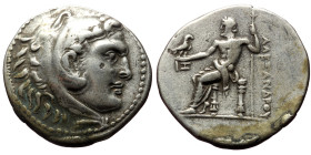 Kings of Macedon, Alexander III 'the Great' (336-323 BC) AR tetradrachm (Silver, 32mm, 16.66g) Phaselis, CY 17 (202/1 B.C.) 
Obv: Head of Herakles rig...