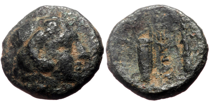 Macedonian Kingdom, Alexander III the Great (336-323 BC) AE 1/4 unit (Bronze 12m...