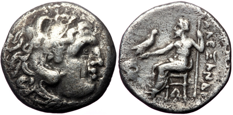 Kings of Macedon, Alexander III 'the Great', AR Drachm, (Silver, 3.80 g 18 mm), ...