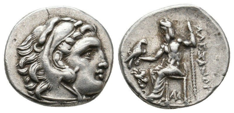 Kings of Macedon, Alexander III 'the Great' (336-323 BC) AR Drachm (Silver, 4.32...