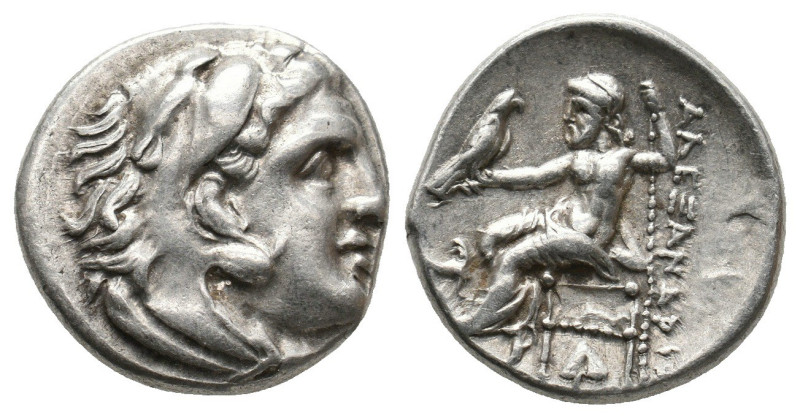 Kings of Macedon, Alexander III ‘the Great’ (336-323 BC) AR Drachm (Silver, 4.29...