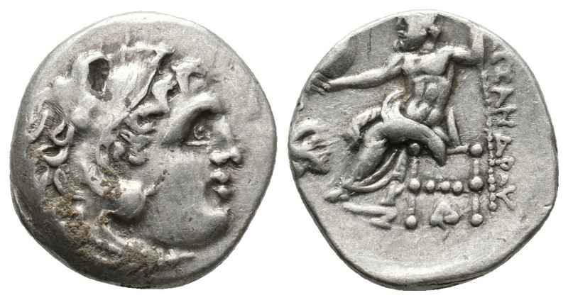 Kings of Macedon, Alexander III ‘the Great’ (336-323 BC) AR Drachm (Silver, 4.26...