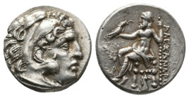 Kings of Macedon, Alexander III ‘the Great’ (336-323 BC) AR Drachm (Silver, 4.25g, 17mm)