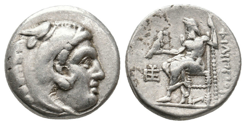 Kings of Macedon, Philip III Arrhidaios (323-317 BC) AR Drachm (Silver, 4.25g, 1...
