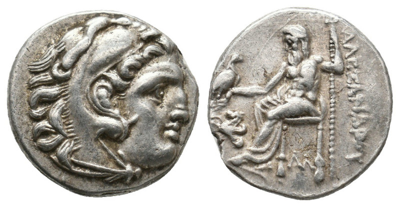 Kings of Macedon, Alexander III ‘the Great’ (336-323 BC) AR Drachm (Silver, 4.24...
