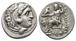 Kings of Macedon Alexander III "the Great" (336-323 BC) AR Drachm (Silver, 4.22g, 19mm) Struck under Antigonos I Monophthalmos, ca 306/5-301 BC, Kolop...