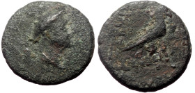 Lycia, Termessos, AE, (Bronze, 1.83 g 12 mm) 1st century BC. 
Obv: Head of Hermes to right, wearing petasos.
Rev: [TEP-MHΣΣ], Eagle standing right wit...