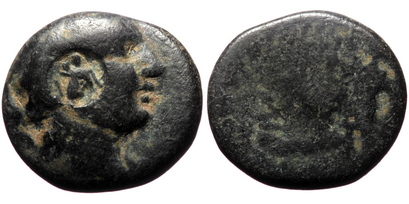 Ueaserched AE coin (Bronze, 3.81g, 16mm), with countermark
Obv: Laureate bust ri...