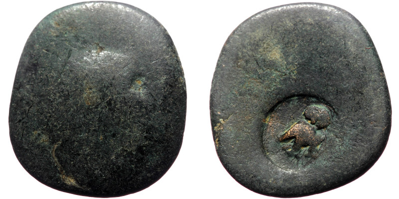 Unreaserched Roman Provincial AE coin (Bronze, 2.67g, 18mm), with countermark
Ob...