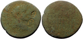 Cilicia, Diocaesarea. Septimius Severus. AE. (Bronze, 18.84 g. 30 mm.) 193-211 AD.
Obv: Legend obscure. Laureate, draped, and cuirassed bust of Septim...