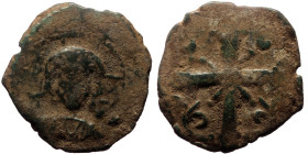 Anonymous (attributed to Nicephorus III,1078-1081) AE Follis (Bronze, 6.05g, 23mm) Anonymous, Class I. Constantinople, 1075-80. 
Obv: Nimbate bust of ...