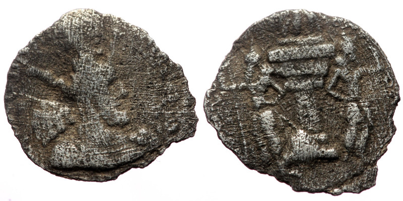 *Scarce* Sasanian Empire, Shapur II (309-379 AD) AR Hemiobol (Silver, 0.37g, 11m...