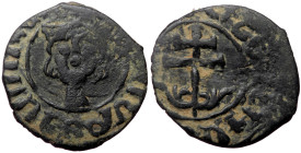 Armenia, Cilician Armenia. Royal. Hetoum II, AE, I Kardez. (Bronze, 3.09 g. 22 mm.) Sis, 1289-1307 AD
Obv: + ՀԵԹՈՒՄ ԹԱԳԱՒՈՐ ՀԱ (Heotum King of Armenia...