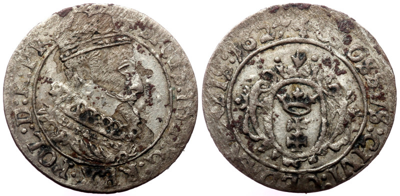 Poland, Sigismund III Vasa Grossus Danzig (Gdańsk) 1627
Obv: SIGIS III D G REX P...
