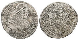 Habsburg, Leopold I (1657-1705) Breslau 1674 AR VI Kreuzer (Silver, 3.37g, 26mm)
Ref: Herinek: 1204