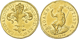 TOSCANA. Firenze.  

Zecchino 1799, AV 3,48 g. Pagani –. MIR 403/5. Friedberg 337.
Rarissimo. Spl

Ex asta Finarte, 16 novembre 1982.
Lo zecchino del ...