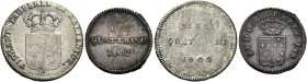 TOSCANA. Firenze.  

Lotto di due monete. Dieci quattrini 1802, Mist. Pagani 10. Quattrino 1802, Cu. Pagani 11.
Rari. BB