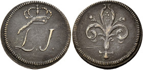 TOSCANA. Firenze.  

Soldo per i festeggiamenti del 5 dicembre 1802, Cu. L•J. Rv. giglio fiorentino. Pagani in nota pag. 237.
Rarissimo. BB