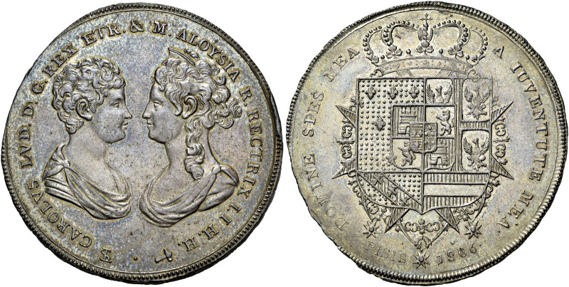 TOSCANA. Firenze.  

Francescone da 10 paoli 1806, AR. Pagani 30f.
Fdc