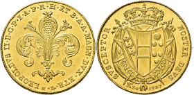 TOSCANA. Firenze.  

Da 80 fiorini 1827, AV. Pagani 91. MIR 443/1. Friedberg 343.
Molto raro. Fondi lucenti, q.Fdc

NGC MS63 6638153-018