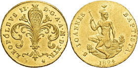 TOSCANA. Firenze.  

Ruspone 1824, AV. Pagani 94. Friedberg 344.
Raro. Migliore di Spl / Spl