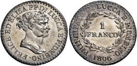 TOSCANA. Lucca.  

Franco 1806, AR. Pagani 256.
q.Fdc