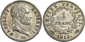 LAZIO. Roma.  

Franco 1812, AR. Pagani 96. MIR 3046/1. Le Franc 205/52. Gadoury 447.
Molto raro. q.Spl

Ex asta Semenzato, maggio 1982, 469.