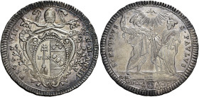 LAZIO. Stato Pontificio Roma.  

Testone anno III/1802, AR. Pagani 72. MIR 3039/1.
Rarissimo. q.Spl