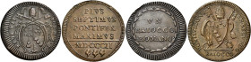 LAZIO. Stato Pontificio Roma.  

Lotto di due monete. Baiocco romano anno I, Cu. Pagani 75. MIR 3040/2 (R4) e baiocco 1802, Cu. Pagani 81. MIR 3041/1....