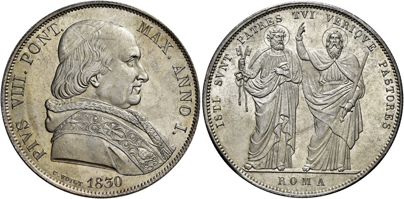 LAZIO. Stato Pontificio Roma.  

Pio VIII (Francesco Saverio Castiglioni), 31 ...