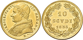 LAZIO. Stato Pontificio Roma.  

Gregorio XVI (Bartolomeo Alberto detto Mauro Cappellari della Colomba), 2 febbraio 1831 – 1 giugno 1846. Da 10 scud...