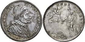 Roma.  

Medaglia monetiforme anno III/1679, AR 26,72 g. - Ø 40 mm. Auspici del pontefice per la moderazione nella giustizia (Opus: autore sconosciu...