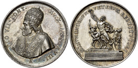 Roma.  

Pio VII (Barnaba Chiaramonti), 1800-1823. Medaglia anno XVIII (1817), AR 32,23 g. - Ø 42 mm. Per la restituzione delle opere d’arte dalla F...