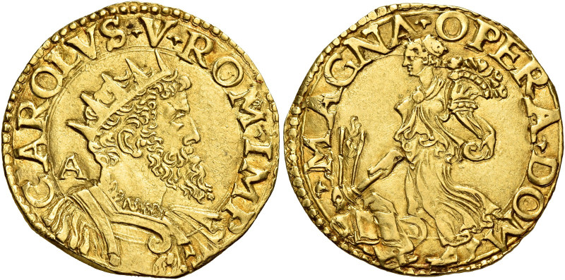 Napoli.  

Carlo d’Asburgo re di Spagna, Napoli etc. 1516-1554, V come imperator...