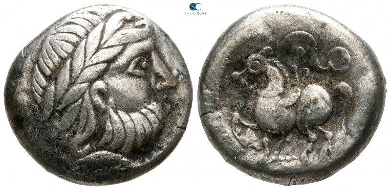 Eastern Europe. "Dachreiter" type. Imitations of Philip II of Macedon 100 BC. Te...