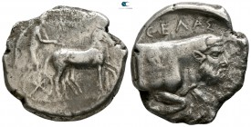 Sicily. Gela 450-440 BC. Tetradrachm AR