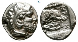 Kings of Macedon. Aigai. Archelaos 413-399 BC. Diobol AR
