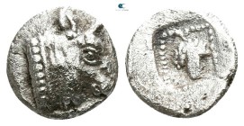 Macedon. Dikaia circa 450-420 BC. Hemiobol AR